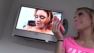 Candice tør rir svart kuk gloryhole
