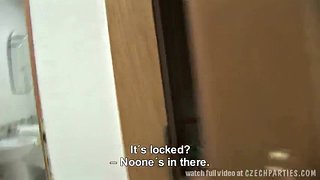 College party toilet to fuck