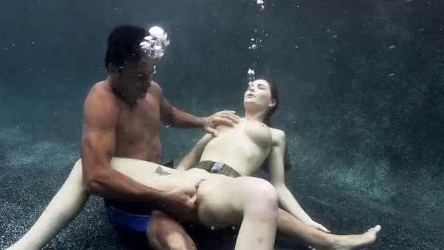 Molly Jane gets jerked off underwater