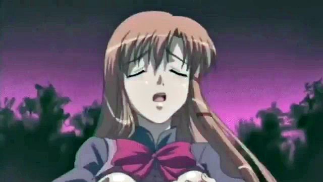 Horny busty anime teen gets her tight pussy fucked