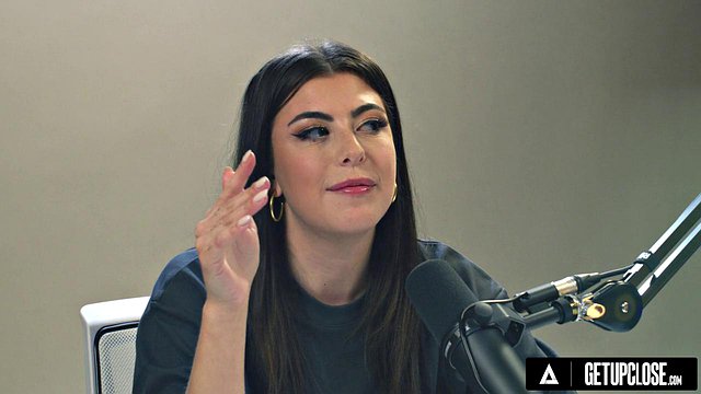 Brunette Alice Miller Stripteases Before Fingering Her Pussy to Explosive Orgasms in Close-Up Solo