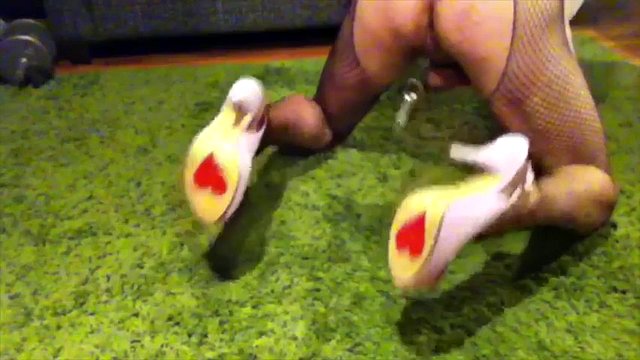 grain anal humiliation in fishnet stockings and heels