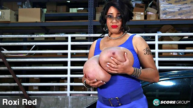 Roxi Red's Ebony Lesbian Striptease