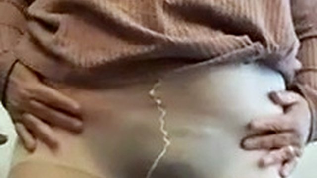 Wife shows off in pantyhose to neighbor