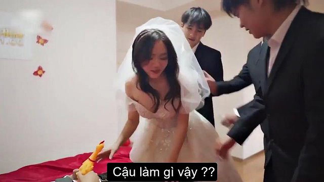 The bride drinks her husband, is broken down on the wedding day - Sex Vietsub