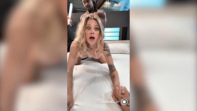 WIFEY Married MILF Queen Mirage Takes A Huge BBC While Hubby Cheers On