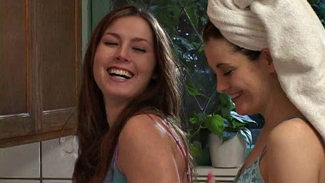 Naomi and Summer make love in kitchen: Licking, Babe & Xhamster Porn
