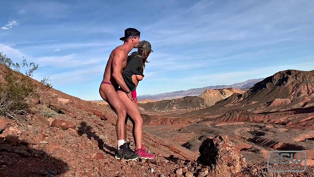 Sparks Go Wild: Hardcore Hiking Fuck in Scorching Desert