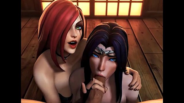 3D Compilation: KDA Ahri Evelynn Irelia Miss Fortune Uncensored Hentai League of Legends