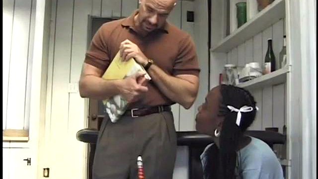 Ebony Babe Takes Anal From Old White Teacher For Better Grade