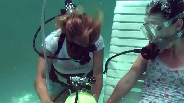 scuba bondage orgasm