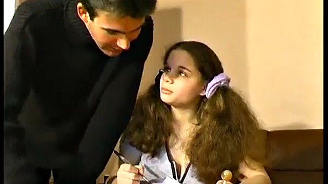 super french busty PAMELA as a student fucked by two teachers