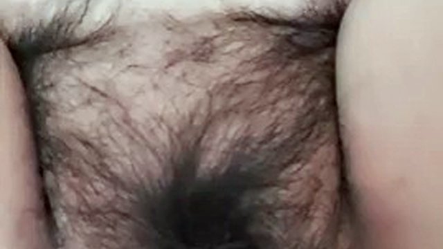 mature milf shows her fat and hairy pussy