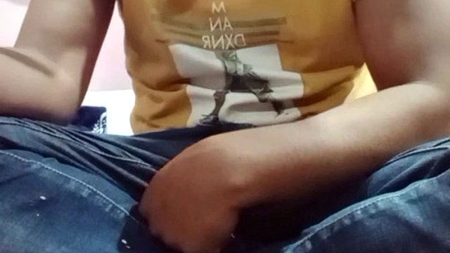 Friends wife watching guy masturbating