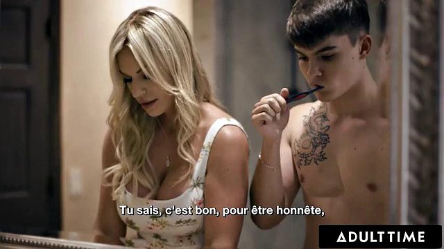 ADULT TIME - MILF Rachael Cavalli Accidentally Fucked Stepson Without Her Glasses! FRENCH SUBTITLES