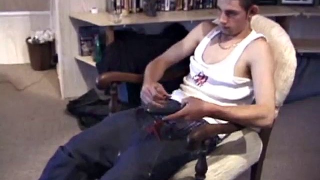 Punk skater Vince O'Neil walks in after a long day of skating hard. He was hoping to pick up some girls in the park, but he comes back empty-handed. So, he puts his hand to work, and with a little help from his friend., the load of semen appears.