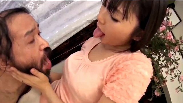Pretty Japanese girl fucked by creepy old man