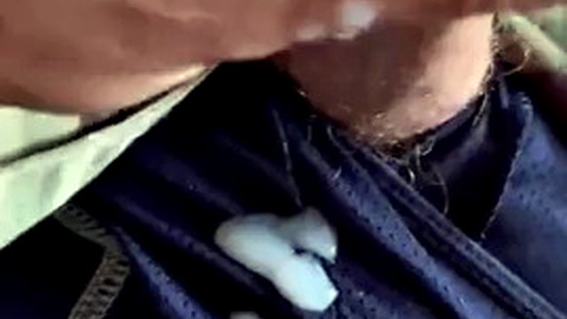 Army soldier has fun with his throbbing hard cock jerking off in the barracks