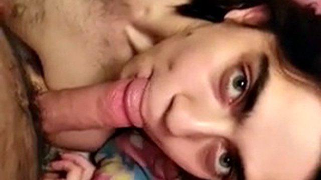 hairy hirsute White girl sucks off husband