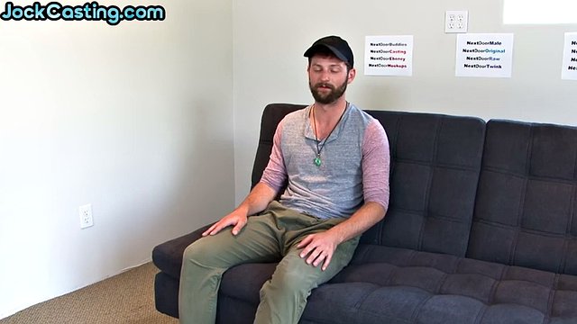 Amateur athlete with a beard at solo casting