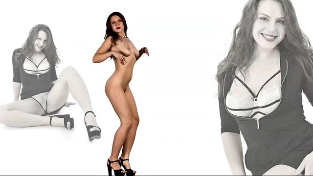 ERASE LINES - brunette beauty strip dance