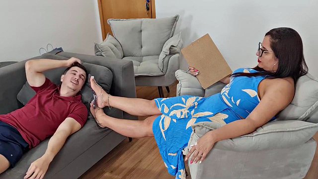KiffaFeet Dominates Feminist Cuckold in BDSM Exam Ep 8
