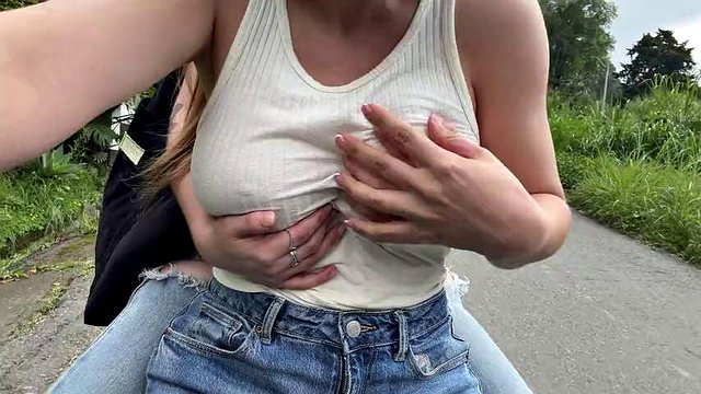 My stepmom picks me up after college for her friend to fuck me