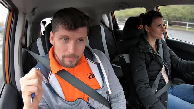 Real drive student banged in car after sucking cock