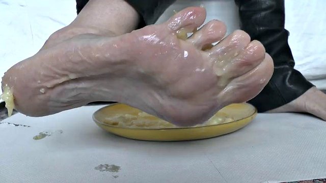 In the Cock Cage, Anal, Foot Meal, Cock Between Legs Allowed to Fuck Lady Victoria Valente