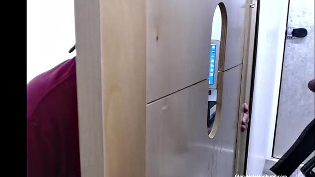 Latino Gets BJ at Gloryhole