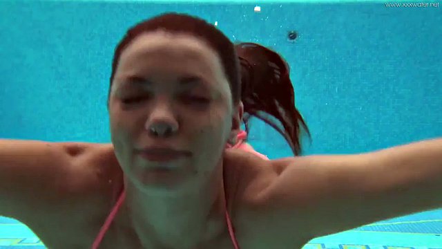 Sazan Cheharda on and naked swimming underwater