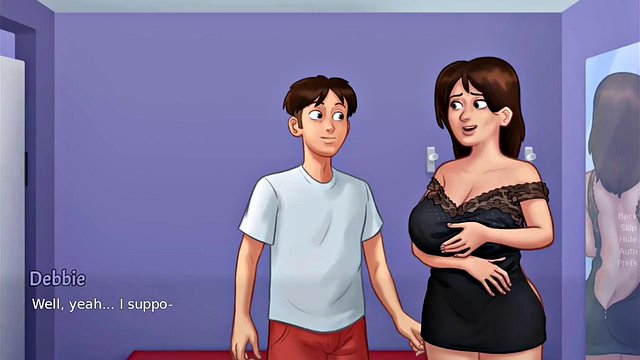 Xrgamer's Debbie Kisses Anon After Summer Saga Hentai