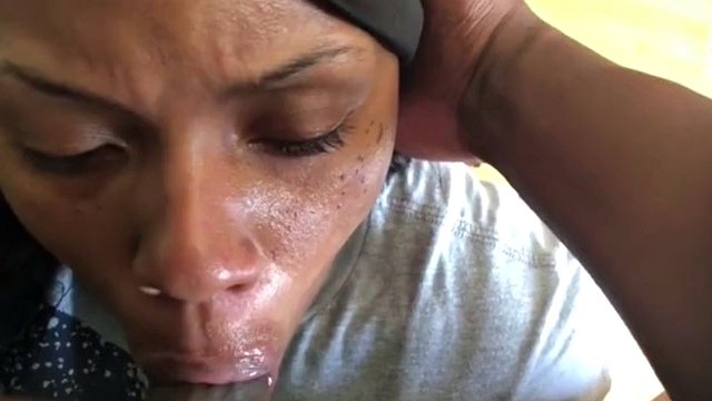 Gagged and swallowed cum