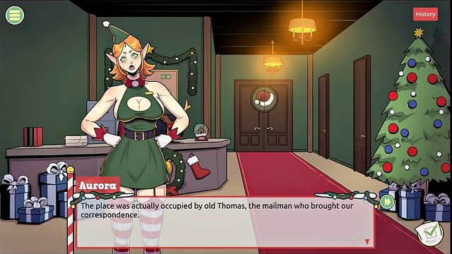 Claus' Secret Surprise XMAS HENTAI Game Ep.1 Naughty elf and sexy santa wife !