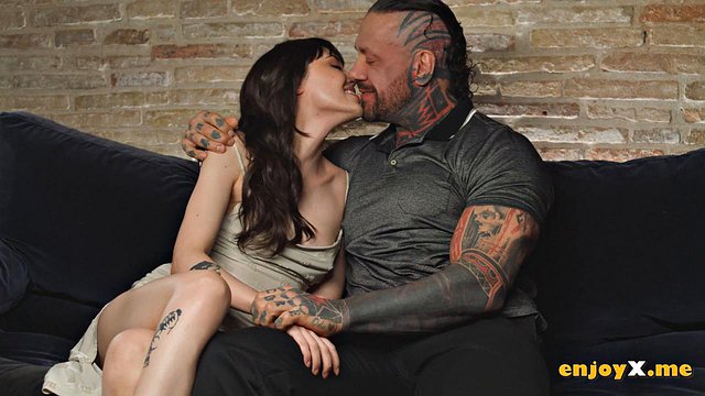 Tattooed Rob Diesel Pounds Brunette Catherine Knight Hardcore