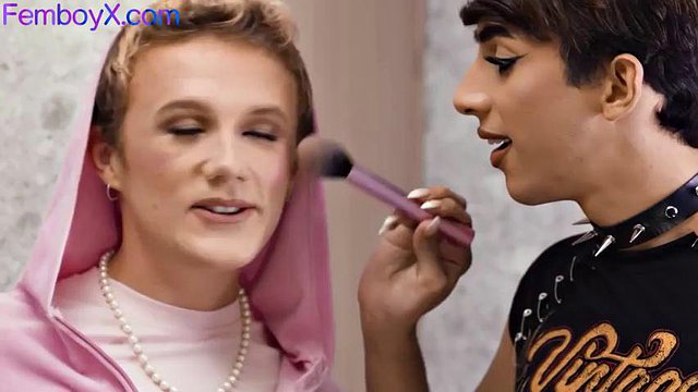 Greedy influencer fembois seduce zaddy