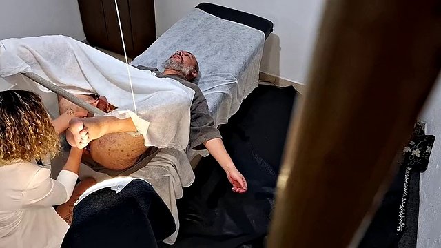 He went to the doctor to have his prostate examined, but the doctor stuck the strapon in his ass