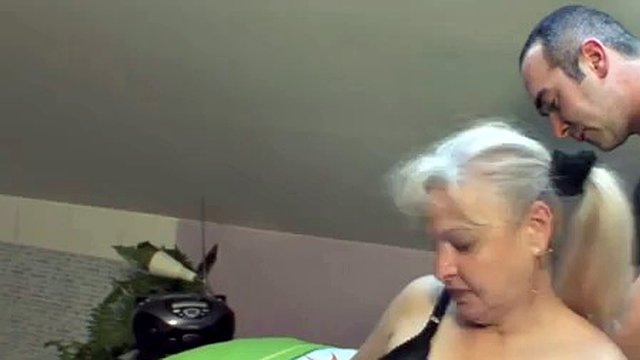 Mature blonde granny steals her daughter's partner
