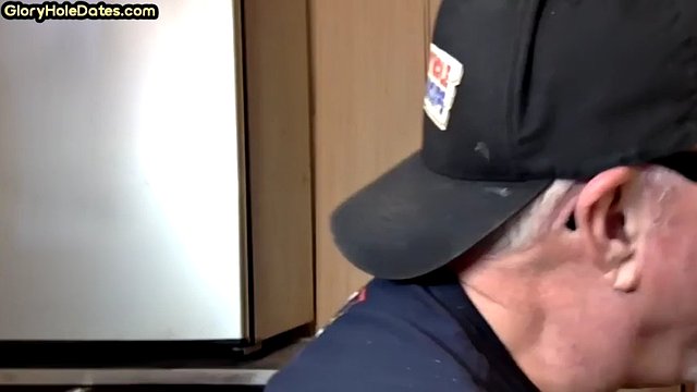 Recorded gay glory hole on spy cam