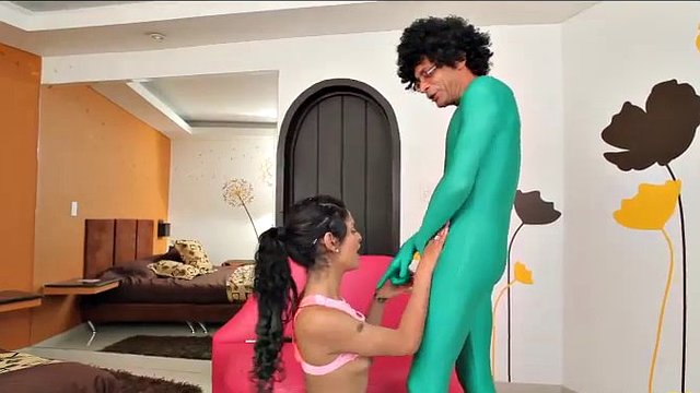 Cute little socks sexy shemale gets ass fucked hard