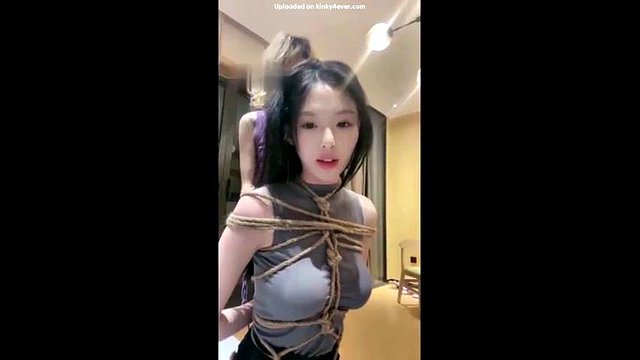 Chinese lesbian hogtied & foot fetish: Hardcore, Bondage & Bdsm Porn