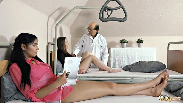 Ava Black and Lina Mercury in Horny Patients Threesome