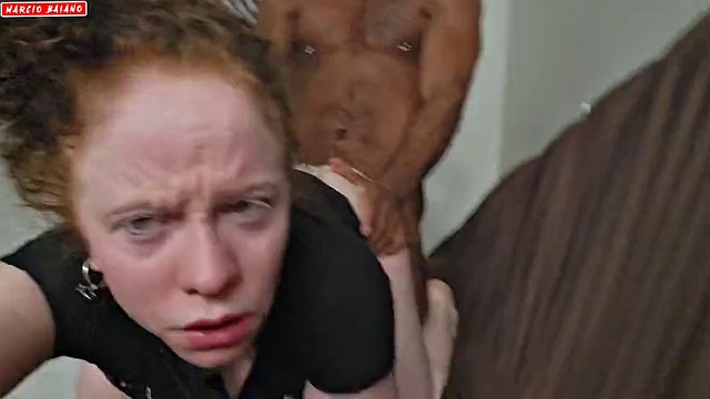 stepdad fucks his stepdaughter on the couch, which she takes off until he cums in her vagina