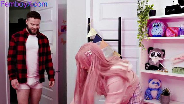 Sweet Longhair Roseboi Upskirt Fuck
