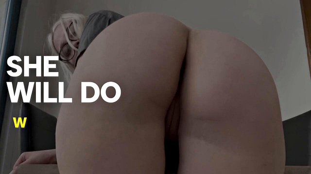 Blonde Big-Butt Stefanie Knight Uncensored Home Fuck