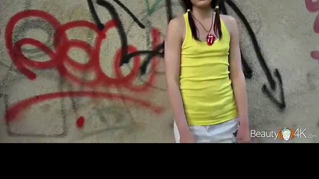 Skinny teen with pigtails is the next largest porn bitch