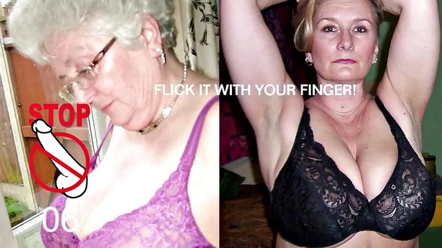 Huge Granny Tits Jerk off Challenge to the Beat 4