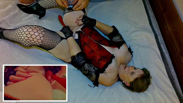 Oma Carmen Angels BBW-Bordell-Babes entfesseln schlampige Blowjobs und Dildo-Stampfen