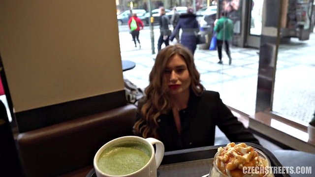Sarah Sultry Picks Up Cash From ATM For Him On Czech Streets Before He Pounds Her Pussy Hard With