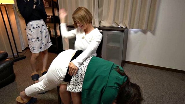 Mother's Concern / Double Spanking in Leggings
